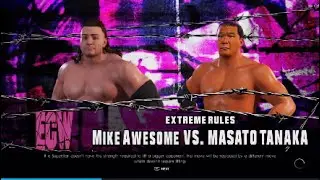 WWE 2K22 | Mike Awesome vs Masato Tanaka