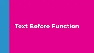 Text Before Function ( English Audio )