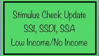 Stimulus Check Update & Stimulus Update - Friday November 27