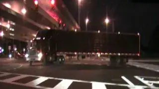 CRAZY  TRUCK DRIVER U TURN  MAJOR INTERSECTION
