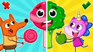 Конфеты против Овощей! | Мультик про Волшебный Леденец 🍭 | Учимся Здоровым Привычкам | Крошка Мими🦄