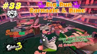 Splatoon 3 - Big Run Barnacle & Dime, Megadolontia NEW King Salmonid