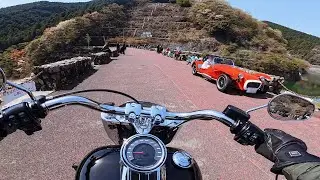 Harley Davidson Fat Boy dam lake Ride in JAPAN Touring