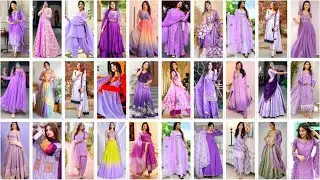 💜 Light Purple Color Combination Dress Design | Stylish Colour Combination for Girls | Purple Suit