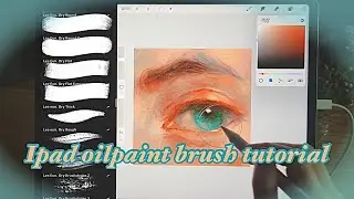 How to Use iPad Oil Texture Brush / Procreative Portrait Drawing Tutorial / Lee eun Oil Brush