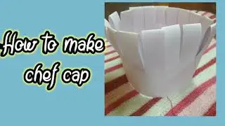 How to make chef cap for baby photo shoot
