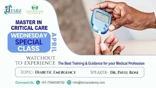 MCC | Topic- Diabetic Emergency | Dr Payel Bose | Wednesday Special Class | @farzauxiliaracademy