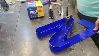 How To Make Acrylic Letter Raizing ಅಕ್ರಿಲಿಕ್ ಲೆಟರ್ ರೈಸಿಂಗ್  used Polyfix glue 8882946874