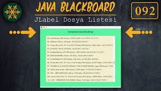 092 JavaBlackboard Masauustü dosya ve klasör listesi JLabel