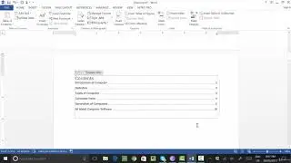Table of Content in Ms Word | REFERENCE MENU IN MICROSOFT WORD