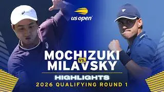 Shintaro Mochizuki vs. Daniel Milavsky Highlights | 2026 US Open Qualifying Round 1