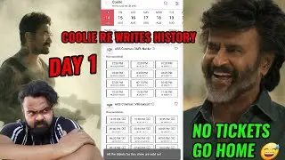 COOLIE HISTORIC BOX OFFICE COLLECTION DAY 1 | RECORD ADVANCE BOOKING | RAJINIKANTH | AAMIR KHAN