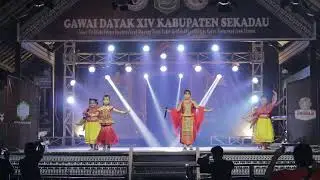 Penampilan M'paguk Cilik di Gawai Dayak XIV Sekadau | 2025