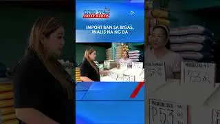 Import ban sa bigas, inalis na ng DA