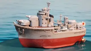 Fujimi Chibimaru Akizuki destroyer WW2 IJN ship model kit build tooned deformed cute egg chibi maru