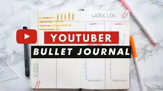 Bullet Journal Spreads For YOUTUBERS | YouTube Planning | Content Schedule | Organizing
