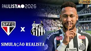 FIFA 26 4K - S&atilde;o Paulo x Santos | Paulist&atilde;o 2026 | Simula&ccedil;&atilde;o PC [4K60FPS] Realista.