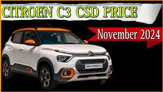 Citroen C3 CSD Canteen Price November 2024 | हैचबैक के प्राइस मे SUV जैसी कार | CSD Price | CSD Cars