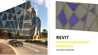 Revit Adaptive Parametric Modelling  ( Facade Design - Stripes)