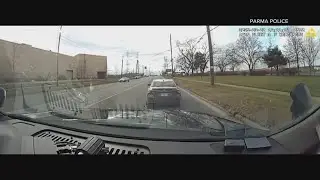 Parma police use Grappler bumper tool to stop suspect vehicle during pursuit