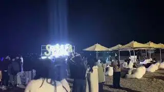 Night View of the Beach