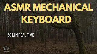 ❤ ASMR mechanical keyboard typing, 50 min real time ⚡