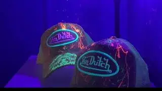 How to customize ur hat with neon paint and a airbrush #fashion 
