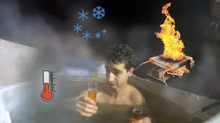 Beheizter Pool im Winter