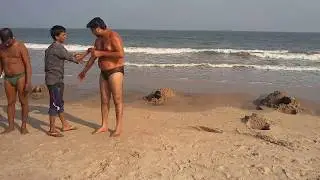 Mud bath therapy@ Nadipathy, Kakinada
