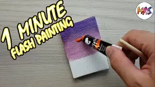 1 minute PAINTING | FLASH PAINTING 5. - VIOLET | Acrylic Painting | Flash video