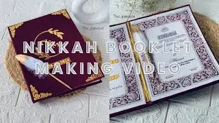 Nikkah Booklet Making video| Malayalam tutorial #nikkahnama #trending #weddinggift