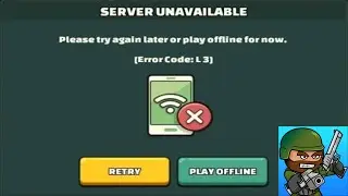 How to Fix Mini Militia Game - Server Unavailable - Please try again later - Error Code - L3