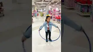 Cute Dolly Enjoying Learning Hula Hoop 💃😍 #shorts #fun #viral