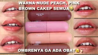 TERBARU ! DEAR ME  VELVET LIP TINT REVIEW + SWATCHES | WARNA NUDE OMBRE CAKEP😍 | Maria Soelisty
