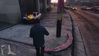 Crashing  a sports car