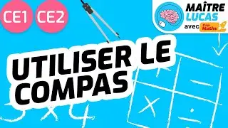 Tracer un cercle, utiliser un compas CE1 - CE2 - Cycle 2 - G&eacute;om&eacute;trie - Maths - Math&eacute;matiques