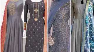 Grey colour||trending#beautiful#pretty suit for all stylish girl grey colour me all type salwar suit