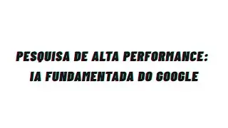 Pesquisa de Alta Performance