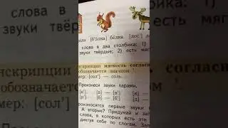 Обозначение мягкости звука в транскрипции/русский язык/2 класс/05.09.20