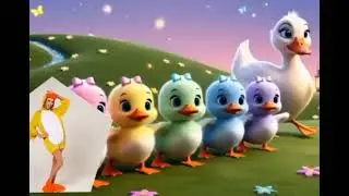 Five Little Ducks 🦆 | Fun Baby Counting Song 🎶 | Kids Music & Dance | Baby Bubbles