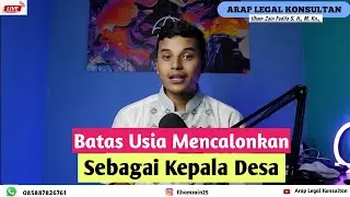 Batas Umur Mencalonkan Kepala Desa