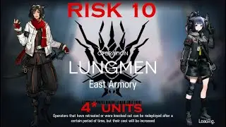 [Arknights CC4] Day 4 East Armoury risk 10 with 4 star units!