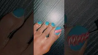Easy toe nail art designs at home #simplenails #nailartdesigns #nails #toenails