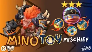 COMMANDER MINOTAUR TOY MISCHIEF COMBO! ENHANCED TOY MISCHIEF ITEMS!! MAGIC CHESS GO GO