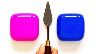 Can You Guess the Final Color🌈? Clay + Glitter + Acrylic = Viral Satisfying Mix!