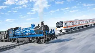Steam Train vs Obstacles | Teardown Physics