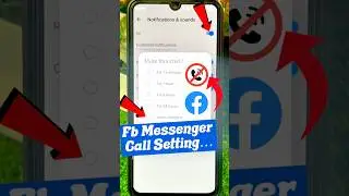 how to turn off facebook messenger calls | facebook call kaise band kare #shorts #ytshorts