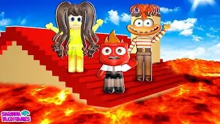 O DIVERTIDAMENTE ENTROU NO CHÃO É LAVA🔥ROBLOX