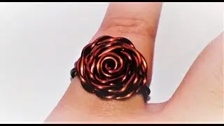 COMO HACER UN ANILLO CON FORMA DE ROSA- HOW TO MAKE A RING WITH A PINK SHAPE