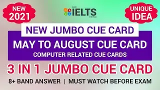 3 in 1 Jumbo Cue Card | Computer Related | May &ndash; August 2021 Cue Card